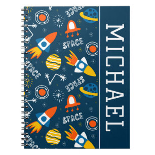 Cute Colorful Space Adventtern Notitieboek