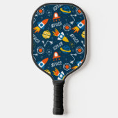 Cute Colorful Space Adventtern Pickleball Paddle (Achterkant)