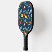 Cute Colorful Space Adventtern Pickleball Paddle (Links)