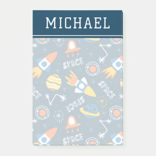Cute Colorful Space Adventtern Post-it® Notes