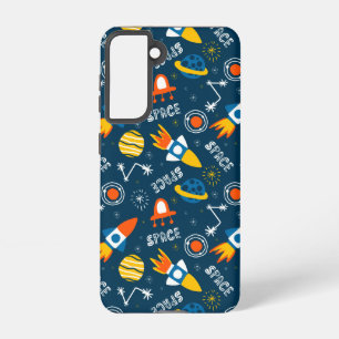 Cute Colorful Space Adventtern Samsung Galaxy Hoesje