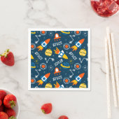 Cute Colorful Space Adventtern Servet (Insitu)