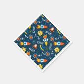 Cute Colorful Space Adventtern Servet (Hoek)