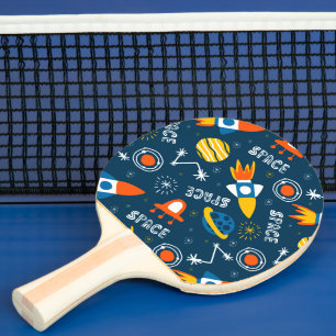 Cute Colorful Space Adventtern Tafeltennisbatje
