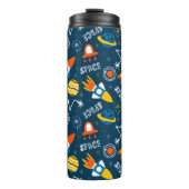 Cute Colorful Space Adventtern Thermosbeker (Voorkant)