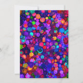 Cute colorful spiraal kosmos graduation party kaart (Achterkant)