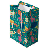 Cute colorful spring blob patroon 2 medium cadeauzakje (Voorkant Gekanteld)
