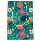 Cute colorful spring blob patroon 2 medium cadeauzakje (Voorkant)