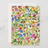 Cute colorful spring floral graduparty kaart (Achterkant)