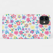 Cute colorful spring flower patroon Case-Mate iPhone case (Achterkant (horizontaal))