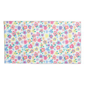 Cute colorful spring flower patroon kussensloop (Achterkant-Rechts)