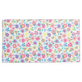 Cute colorful spring flower patroon kussensloop (Voorkant-Rechts)