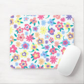 Cute colorful spring flower patroon muismat (Met muis)