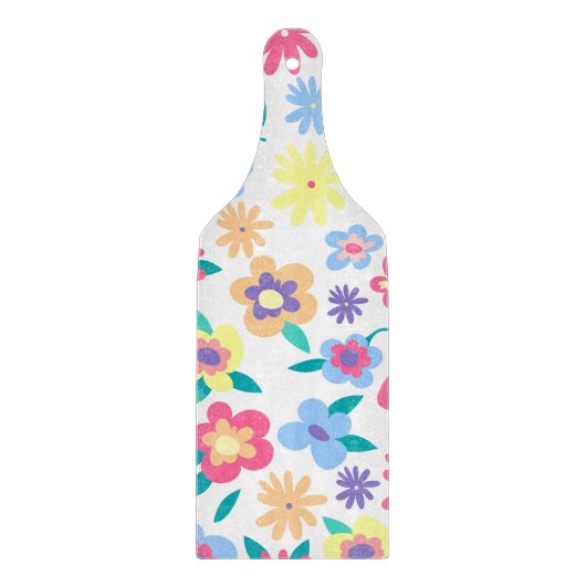 Cute colorful spring flower patroon snijplank (Voorkant)