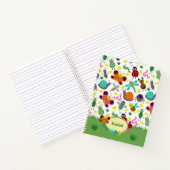 Cute Colorful Spring Insects Pattern Kinder School Notitieboek (Binnen)
