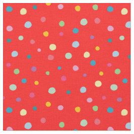 Cute colorful stippen red model modern voor kinder stof