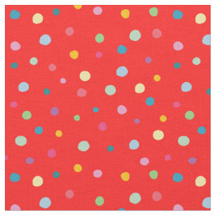 Cute colorful stippen red model modern voor kinder stof