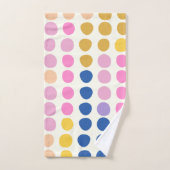 Cute Colorful Stippen Scandinavian Pattern Bad Handdoek (Handdoek)