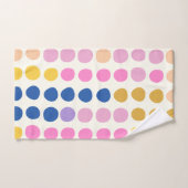 Cute Colorful Stippen Scandinavian Pattern Bad Handdoek (Handdoek)