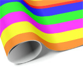 Cute Colorful Striped Cadeaupapier (Rol Hoek)