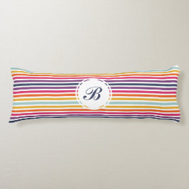 Cute Colorful Striped Pattern Lichaamskussen