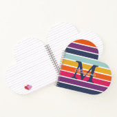 Cute Colorful Striped Pattern Notitieboek (Binnen)
