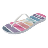 Cute Colorful Striped Pattern Teenslippers (Schuin)