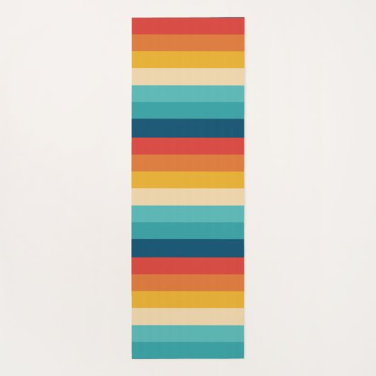 Cute Colorful Striped Pattern Yogamat (Achterkant)