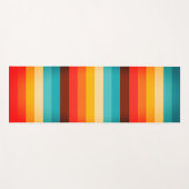 Cute Colorful Striped Pattern Yogamat (Voorkant (horizontaal))