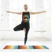 Cute Colorful Striped Pattern Yogamat