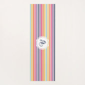 Cute Colorful Striped Pattern Yogamat (Achterkant)