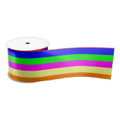 Cute Colorful Striped Satijnen Lint (Spoel)