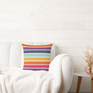 Cute Colorful Striped Teenslippers Kussen
