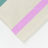 Cute Colorful Summer Stripes Personalized Fleece Deken (Hoek)