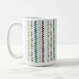 Cute colorful turkooizen abstract patroonmonogram mok