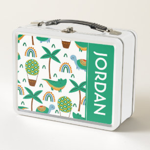 Cute Colorful Turtle Alligator Rainbow Patroon