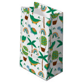 Cute Colorful Turtle Alligator Rainbow Patroon Klein Cadeauzakje (Achterkant Gekanteld)