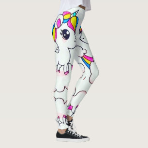 Cute Colorful Unicorn Kawaii Love Leggings