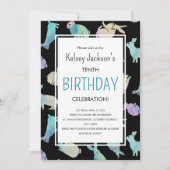 Cute Colorful Waterverf Bunny Rabbit Sjabloon Kaart (Voorkant)