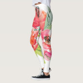 Cute Colorful Waterverven Flowers Leggings (Links)