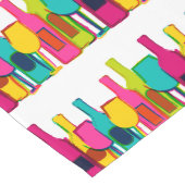 Cute colorful wijnflespatroon lange tafelloper (Hoek)