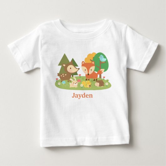 Cute Colorful Woodland Animal voor baby's (Voorkant)