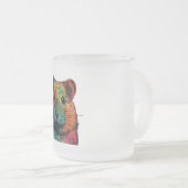 cute colour full hamster art design  matglas koffiemok (Voorkant rechts)
