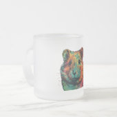 cute colour full hamster art design  matglas koffiemok (Voorkant links)
