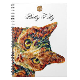 Cute Colourful Cat Notebook Notitieboek