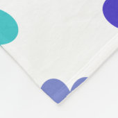 Cute colourful hearts fleece deken (Hoek)