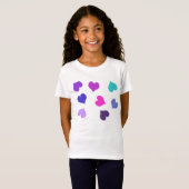 Cute colourful hearts t-shirt (Voorkant volledig)