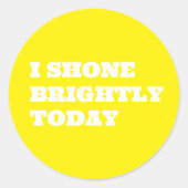 Cute Colourful Teacher Encouragment Upliftfing Ronde Sticker (Voorkant)