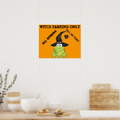 Cute Comedic Halloween Poster (Keuken)