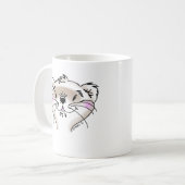 Cute Comic Ferret Face Koffiemok (Voorkant links)
